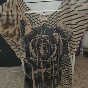 Womens flower sheer blouse